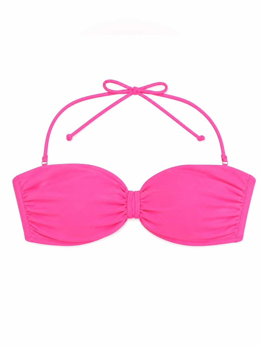 Victoria’s Secret Neon Pink Bandeau Bikini Top Removable Strap M